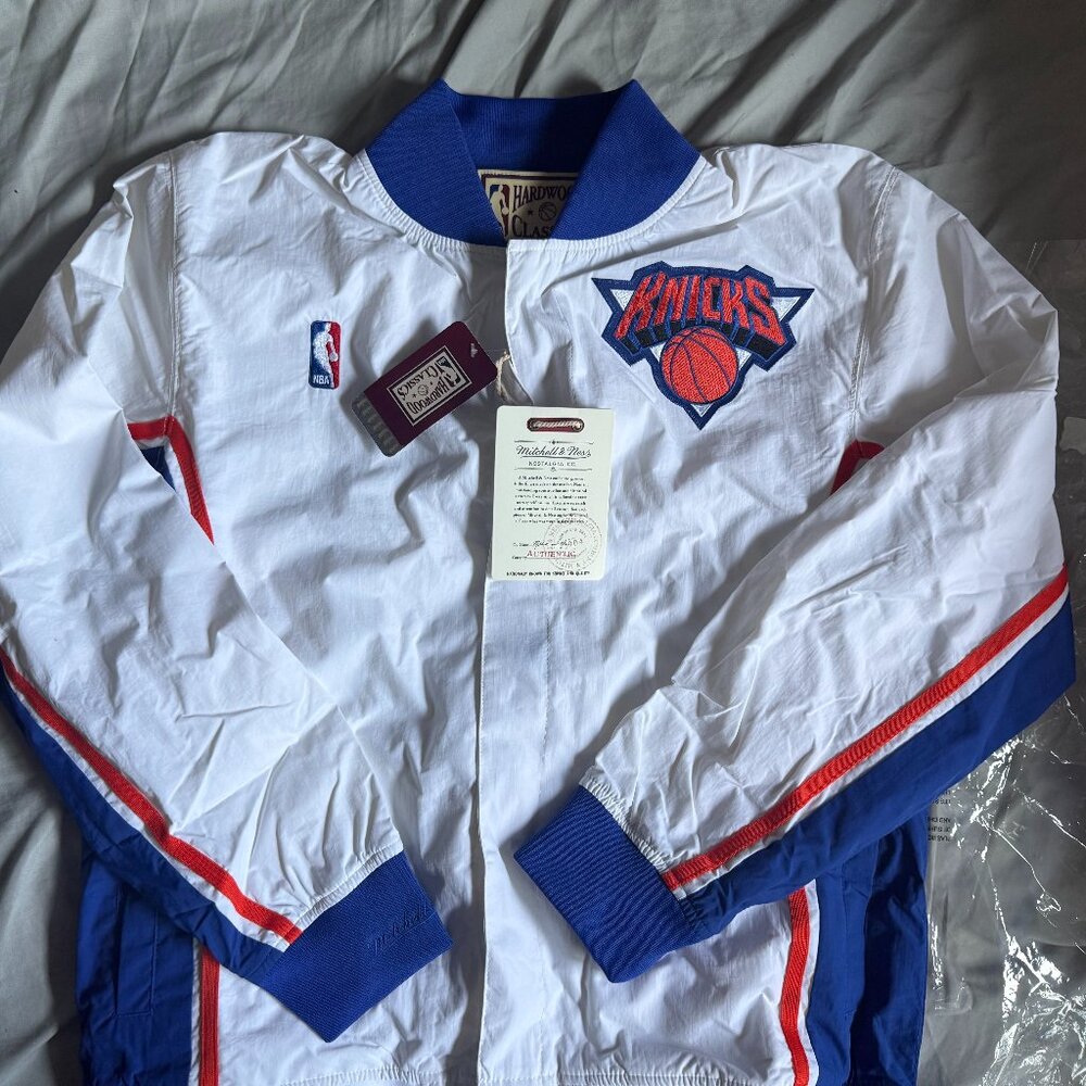 NEW Authentic Mitchell & Ness NBA 1993-94 New York Knicks Warm-up Jacket L (44)